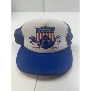 Vintage United States Equestrian Team Hat Cap Trucker USA